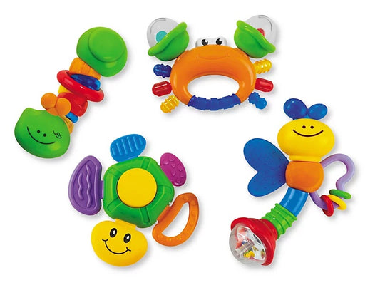 Explora y Aprende: Juego de 4 Sonajas